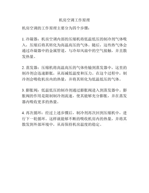 机房空调工作原理