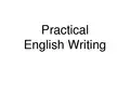 英语应用文写作 教学课件 Types of writing PPT
