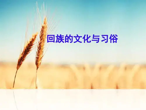回族的文化与风俗