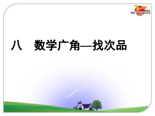 数学广角——找次品