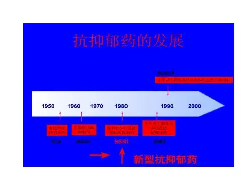 临床常用的抗抑郁药物ssris