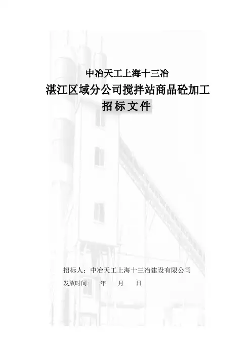 搅拌站建站招标文件(终版)