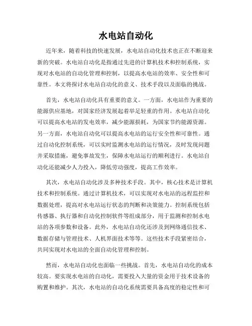 水电站自动化