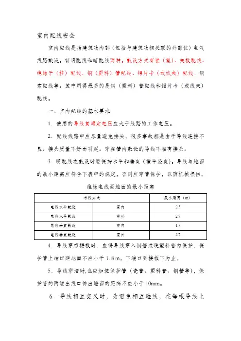 线路敷设