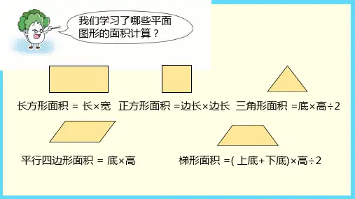 苏教版(五上)数学课件-不规则图形的面积