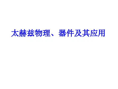 太赫兹(THz)物理、器件及其应用