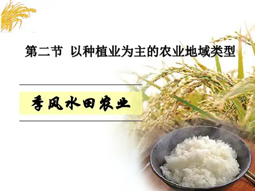 以种植业为主的农业地域类型 (共21张PPT)