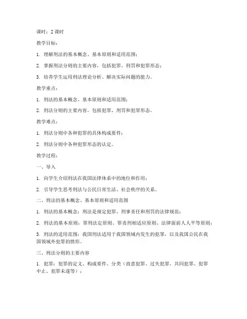 大学刑法教案
