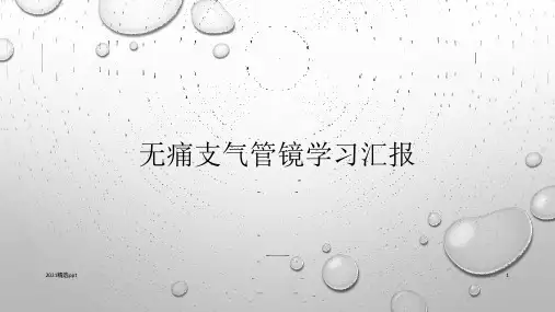 无痛支气管镜学习汇报ppt课件