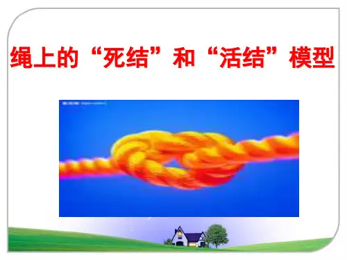 绳上的“死结”和“活结”模型