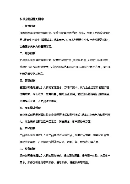 科技创新相关概念