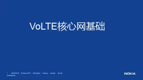 VoLTE核心网基础-1603