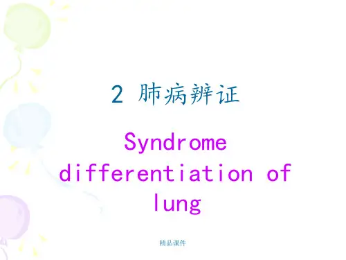 肺病辨证