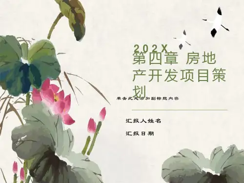 房地产开发项目策划