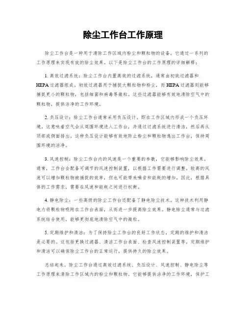 除尘工作台工作原理