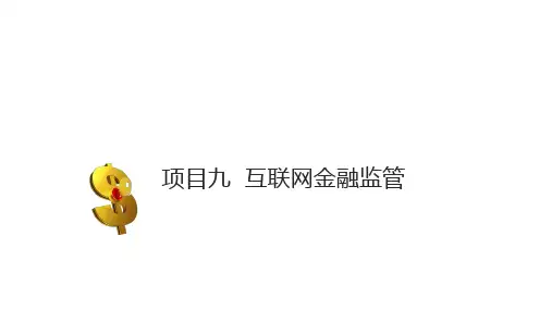 互联网金融理论与应用项目九