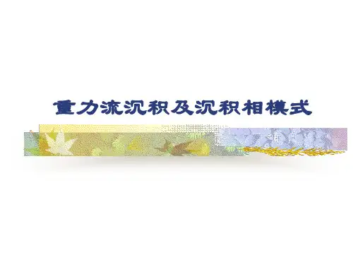 重力流沉积及沉积相模式汇总