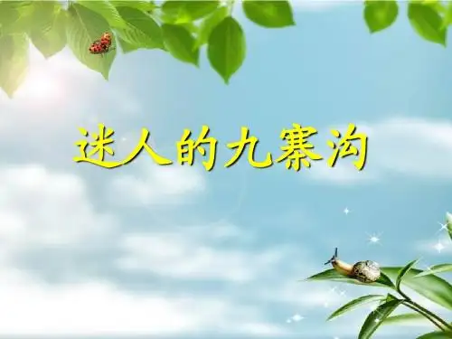 《迷人的九寨沟》李向翡