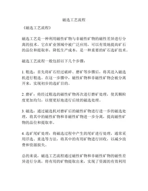 磁选工艺流程