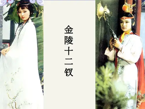 金陵十二钗PPT(优秀课件)2 人教版