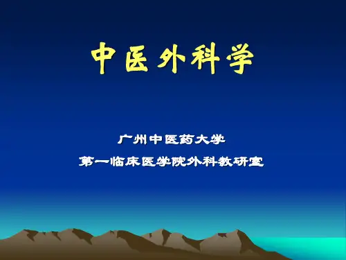 中医外科疾病辨证