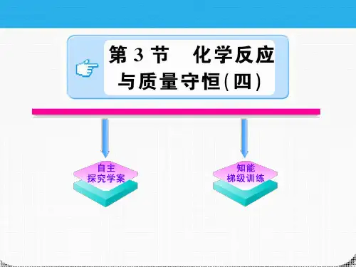 八年级科学下册 2.3.4《化学反应与质量守恒》课件 浙教版