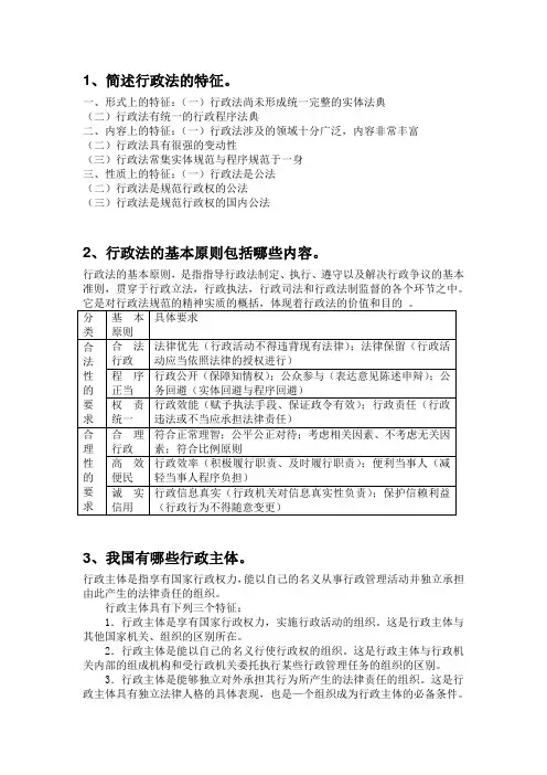 行政法要点