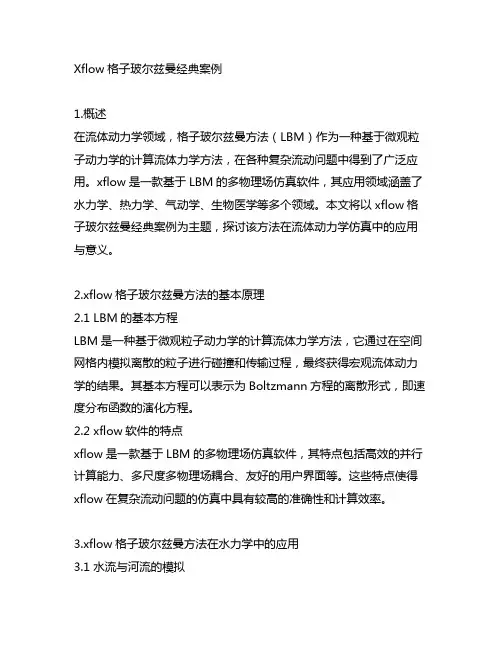 xflow格子玻尔兹曼经典案例