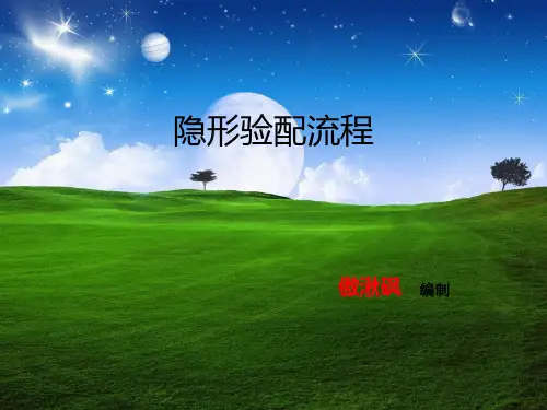 隐形验配及复检流程