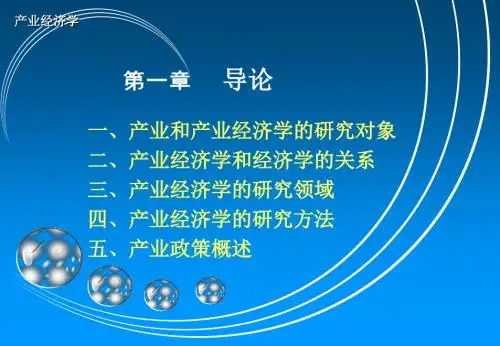 产业经济学-产业组织