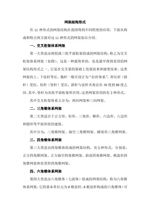 网架结构形式