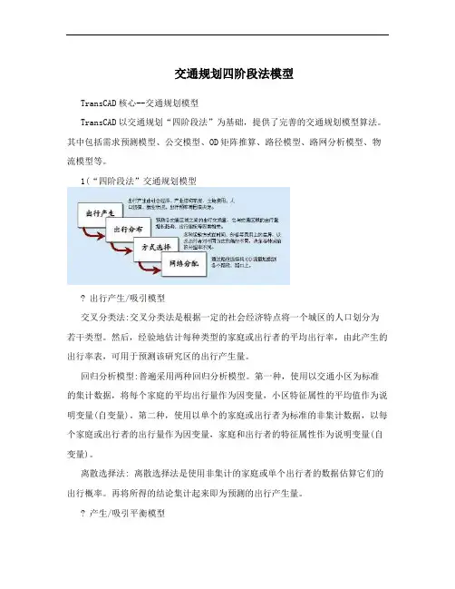 交通规划四阶段法模型
