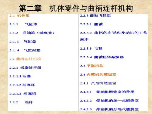 第二章机体零件与曲柄连杆机构