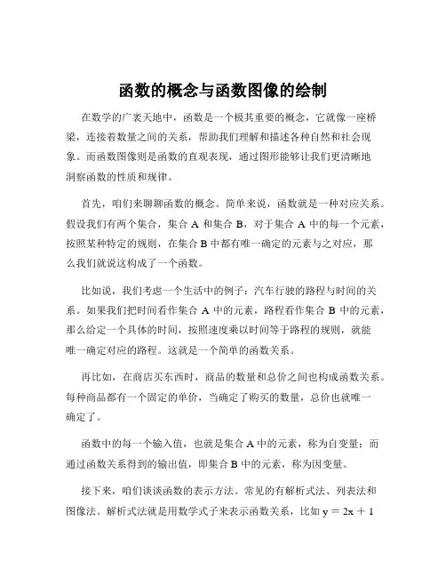 函数的概念与函数图像的绘制