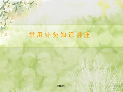 常用针灸知识讲座  ppt课件