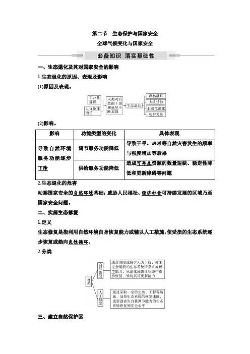 2025年高考地理一轮复习67第十八章第二节生态保护与国家安全全球气候变化与国家安全