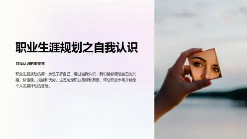职业生涯规划之自我认识