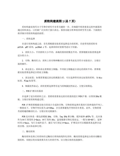 质粒构建流程1(总7页)