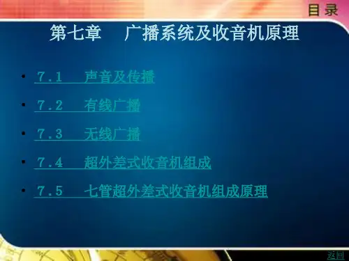 广播系统及收音机原理