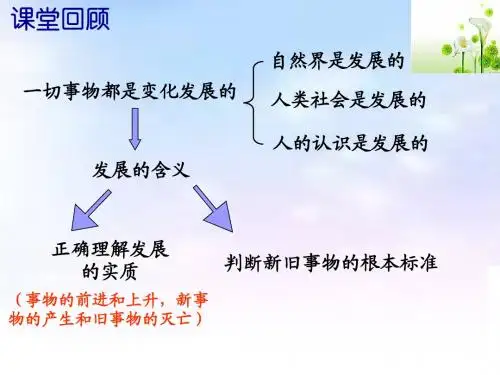 上课 人教版政治《必修四 生活与哲学》8.2 用发展的观点看问题 课件
