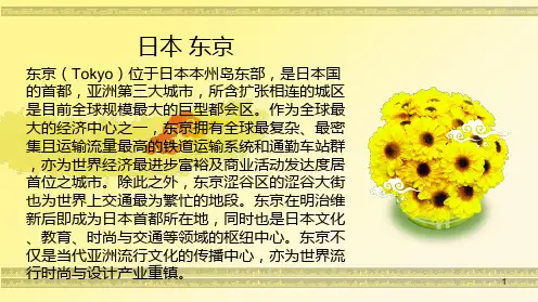日本东京介绍ppt课件
