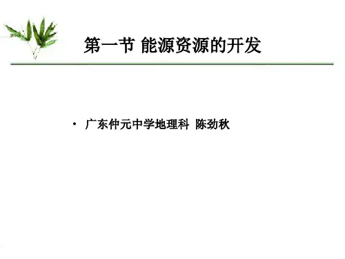 第一节能源资源的开发.pptx