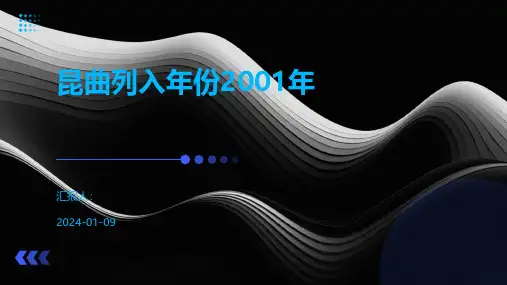 昆曲列入年份2001年
