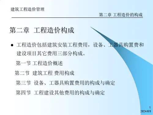 建筑工程造价管理教学PPT