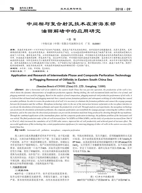 中间相与复合射孔技术在南海东部油田解堵中的应用研究