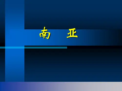 高中地理南亚PPT课件