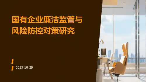 国有企业廉洁监管与风险防控对策研究