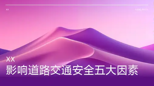 影响道路交通安全五大因素
