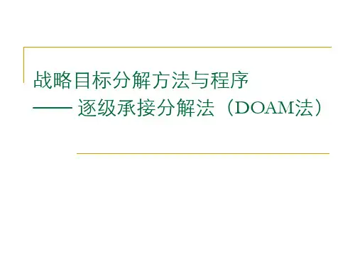 战略目标分解方法与程序(DOAM法)
