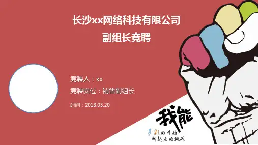 销售竞聘PPT